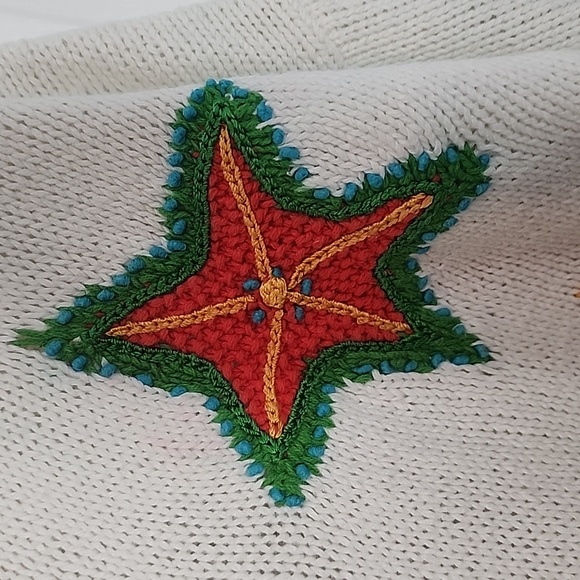 Marisa Christina II Fish Sea life Sweater cardigan - Picture 6 of 10